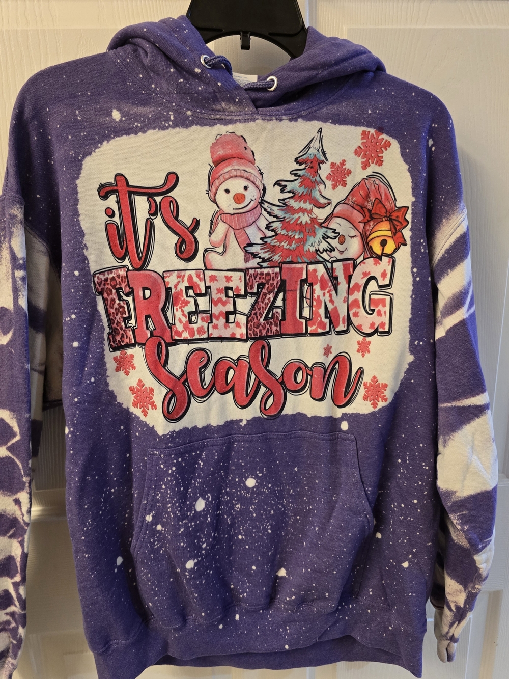 Purple "It's Freezing Season" Women's Graphic Hoodie